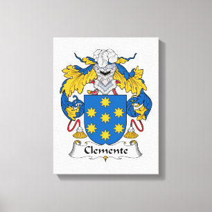 Lienzo Clemente Family Crest