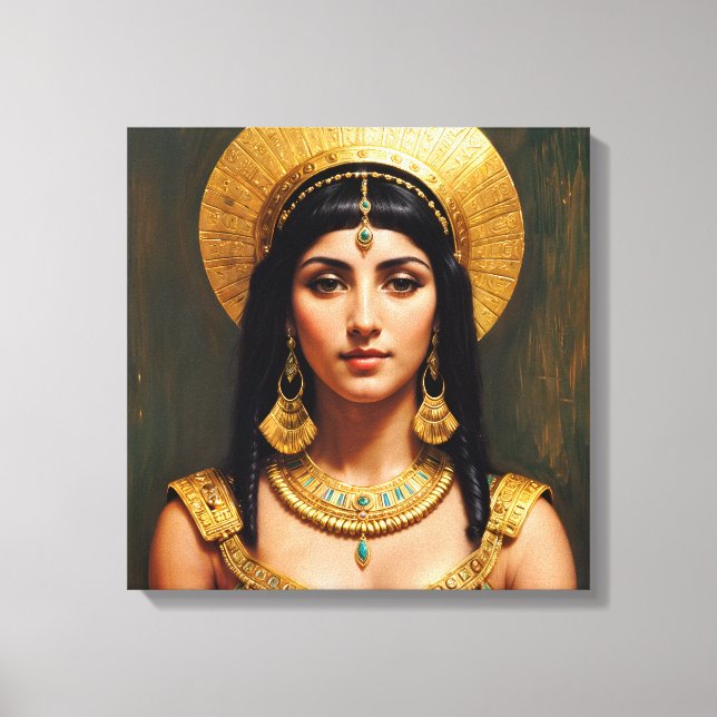 Lienzo Cleopatra Egyptian Pharaoh Queen Art (Anverso)