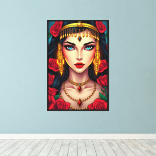Lienzo Cleopatra Reina de Egipto en lujoso esplendor