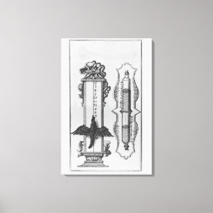 Lienzo Clepsidras viejas, ilustracion