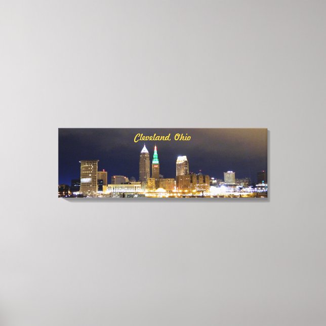 Lienzo Cleveland, Ohio Million Dollar View Wrapvas Canvas (Anverso)