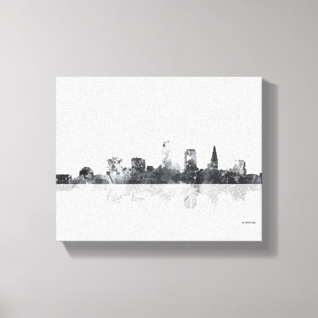 LIENZO CLEVELAND, OHIO SKYLINE (Anverso)