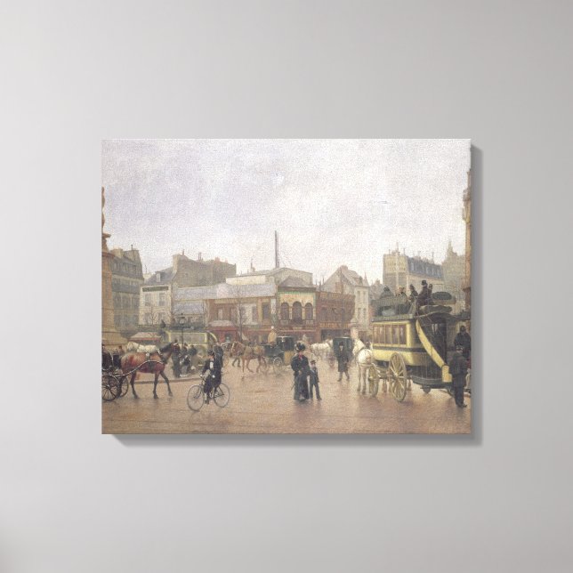 Lienzo Clichy La Place, París, 1896 (Anverso)
