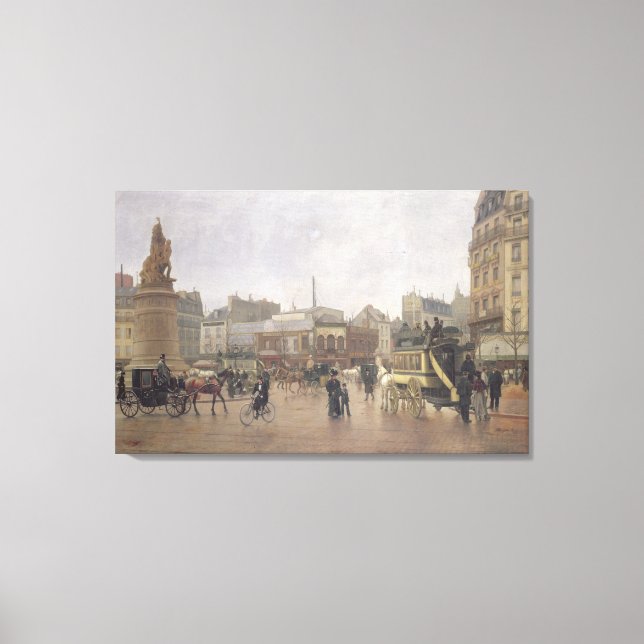 Lienzo Clichy La Place, París, 1896 (Anverso)