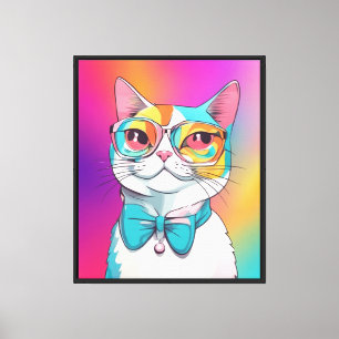 Lienzo Clipart de Ilustracion de gato