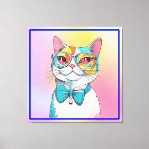 Lienzo Clipart de Ilustracion de gato