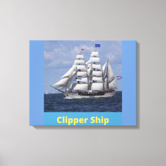 Lienzo Clipper Ship British Captain Canvas Wall Art