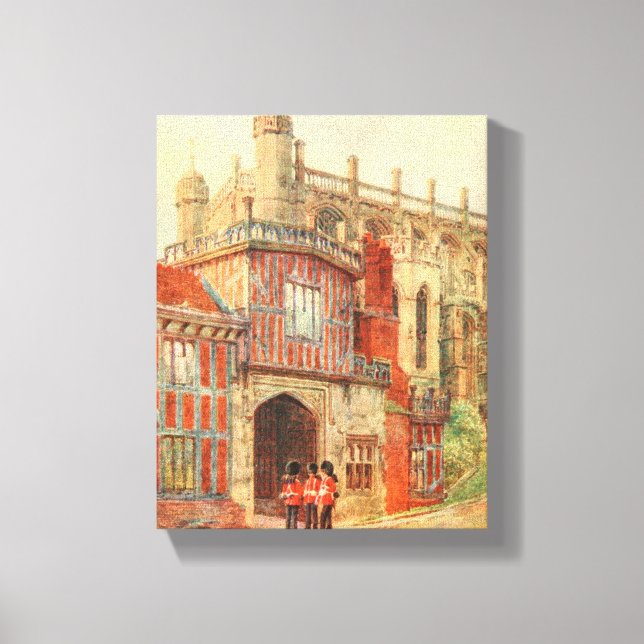 Lienzo Cloisters de herradura, Castillo de Windsor, Ingla (Anverso)