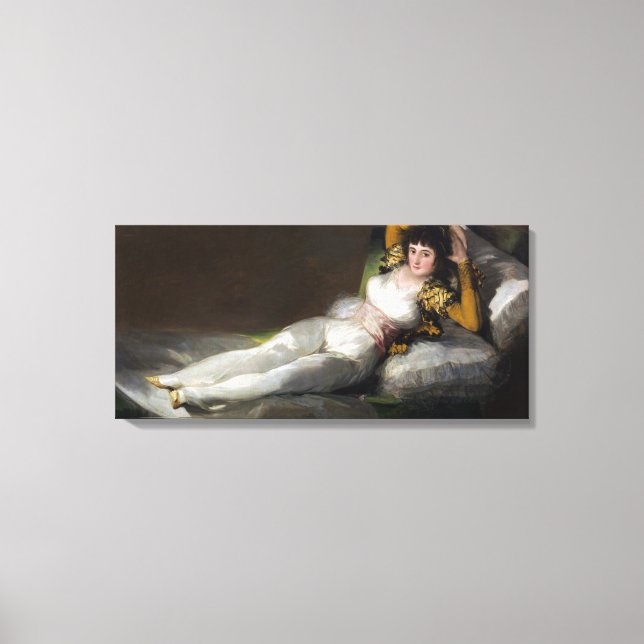 Lienzo Clothed Maja (de Francisco Goya) (Anverso)