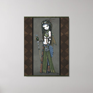 Lienzo "Cloud Burst" Steampunk Aviatrix Fairy Canvs Print