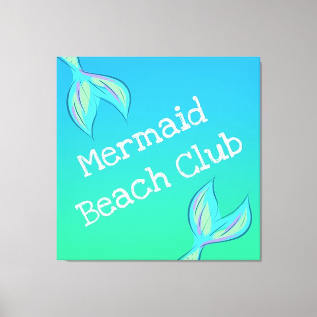 Lienzo Club de Playa Mermaid (Anverso)