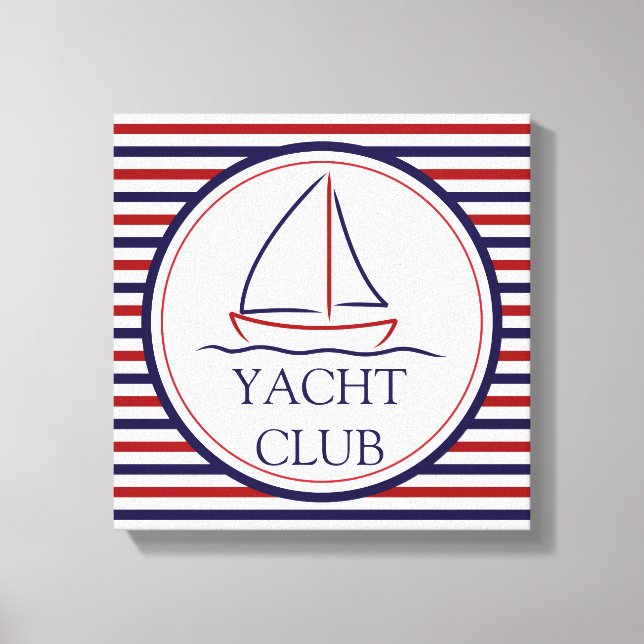 Lienzo Club de Yates (Anverso)