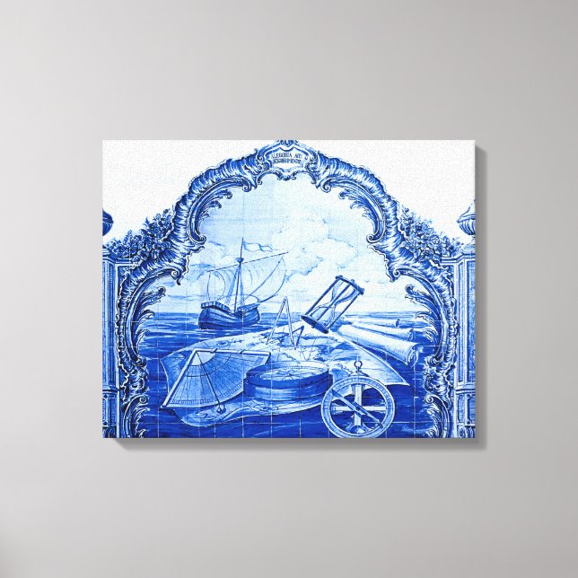 Lienzo Club Deportivo Portugués Tile Canvas (Anverso)