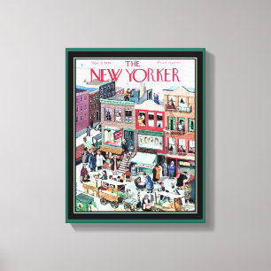 Lienzo Cobertura de New Yorker de la vida diaria en Nueva