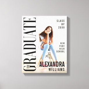 Lienzo Cobertura de revista de moda inspirada en graduaci