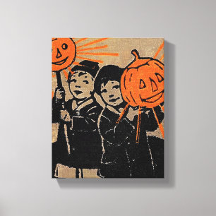 LIENZO COBERTURA DEL LIBRO "TOY PUMPKINS" DE 1910 EN CANV
