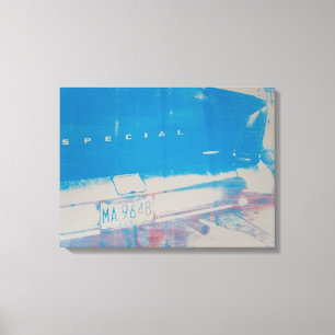 Lienzo Coche azul