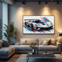 Coche de Carreras de Entusiastas Futuristas