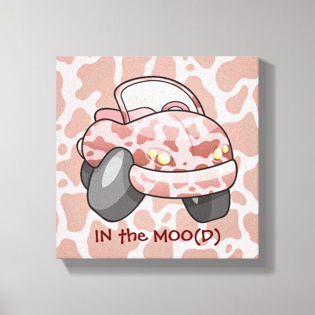 Lienzo Coche Moo (Anverso)