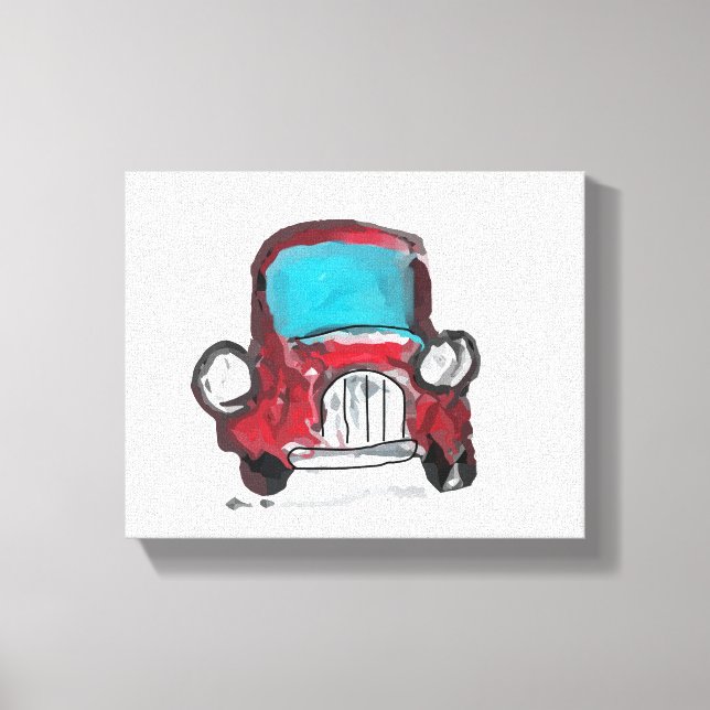 Lienzo Coche Vintage (Anverso)