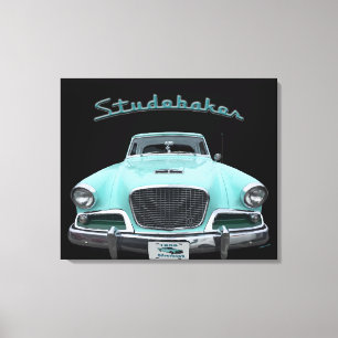 Lienzo Coche Vintage Classic Studebaker Silver Hawk 1959