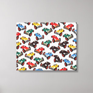 Lienzo Coches de Carreras de época