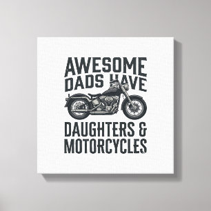 Lienzo Cociente de hijas de papá de motocicleta vector vi