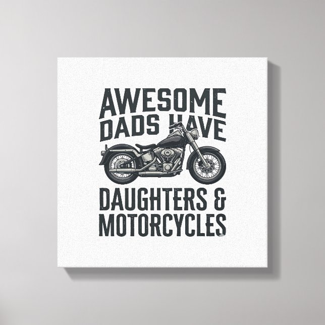 Lienzo Cociente de hijas de papá de motocicleta vector vi (Anverso)