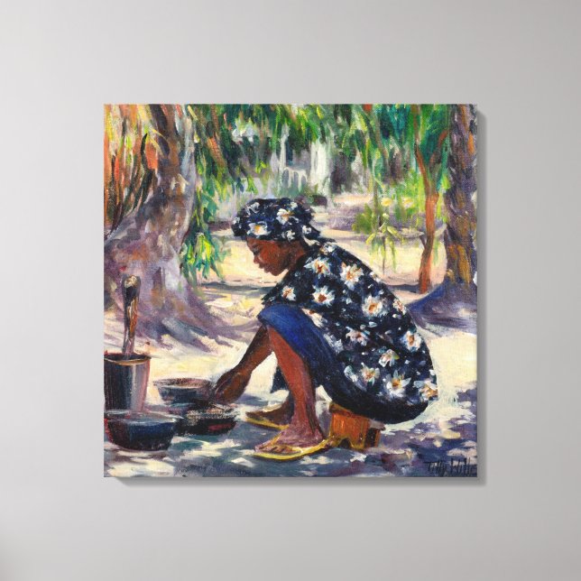 Lienzo Cocina femenina 2004 (Anverso)