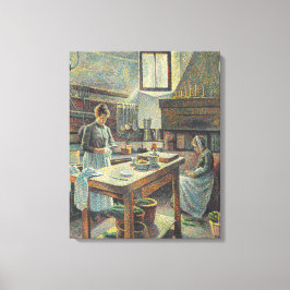 Lienzo Cocina francesa histórica (por Maximilien Luce)