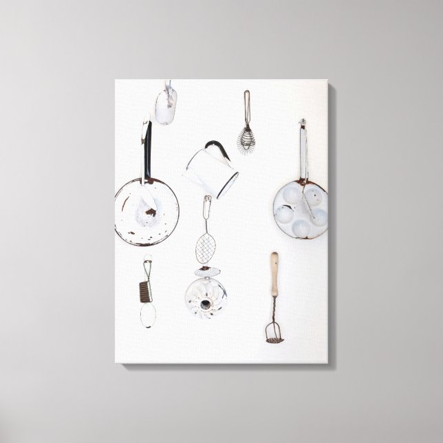 Lienzo Cocinas de ensueño, toma de estudio (Anverso)