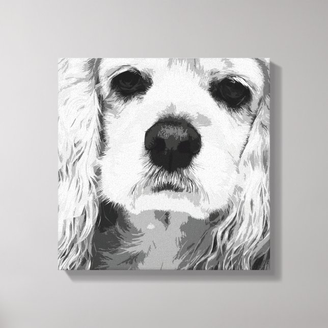 Lienzo Cocker Spaniel estadounidense (Anverso)