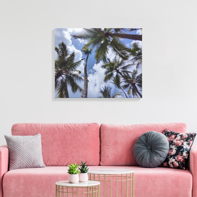 Lienzo COCO PALMS #2 EN CANVAS 20 "x 16" (Insitu (Sala de estar))