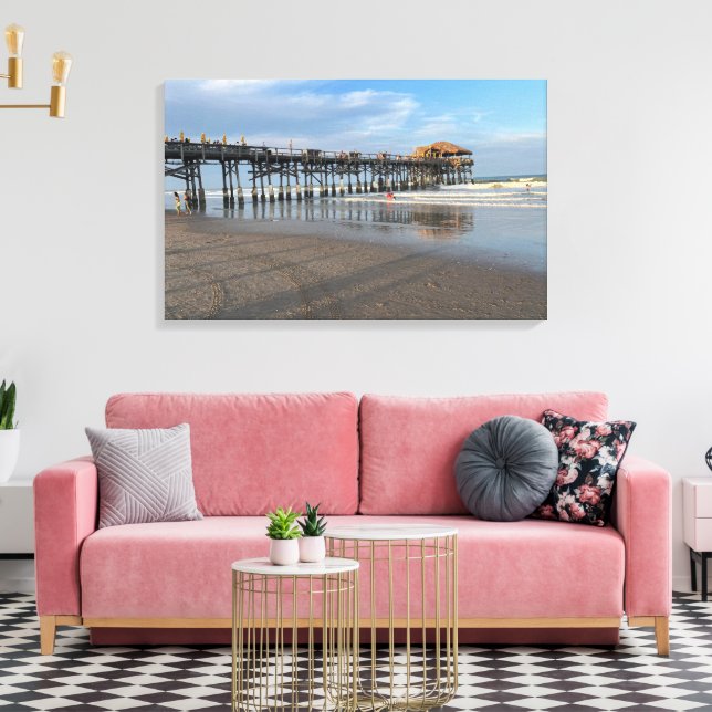 Lienzo Cocoa Beach Pier Florida Fotografía (Insitu (Sala de estar))