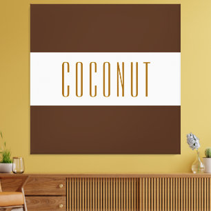Lienzo COCONUT Sporty Fun Wide Brown Rayas Blancas