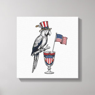 Lienzo Cóctel de loro patriótico diseño vectorial vintage
