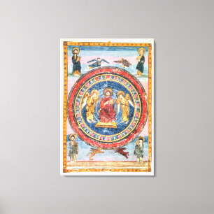 Lienzo Códice Amiatinus Cristo en majestad