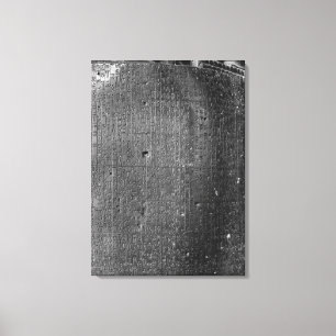 Lienzo Código de Hammurabi, detalle de la inscripción d
