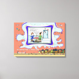 Lienzo Código Morse | Humor Absurdo de Juego de Palabras 