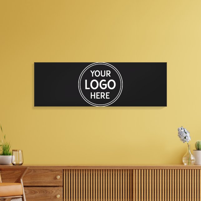 Lienzo Código QR personalizado, moderno, elegante, monocr (Insitu (Sala de estar))