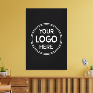 Lienzo Código QR personalizado, moderno, elegante, monocr