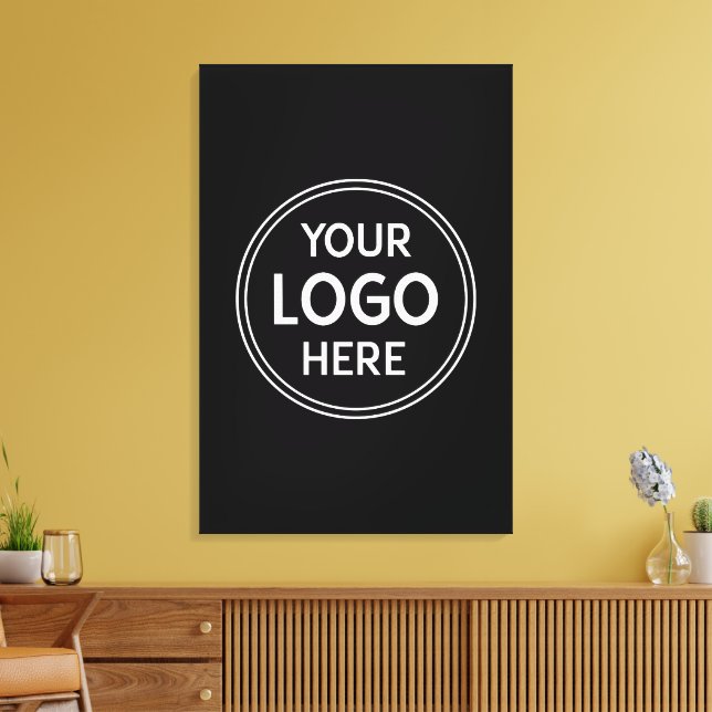 Lienzo Código QR personalizado, moderno, elegante, monocr (Insitu (Sala de estar))