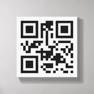 Lienzo Código visual de QR en la lona envuelta premio