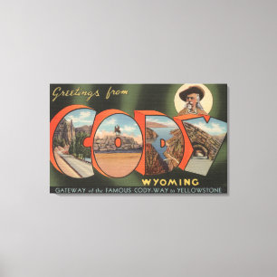 Lienzo Cody, WyomingGrandes Escenas de letrasCody, WY