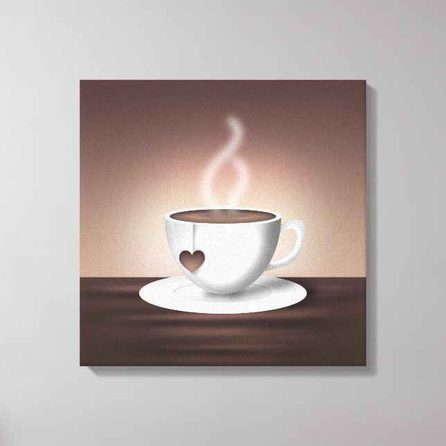 Lienzo Coffee Latte Wall Art (Anverso)