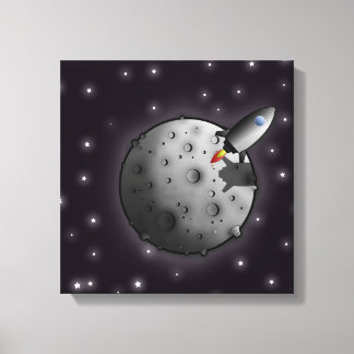 Lienzo Cohete a la Luna