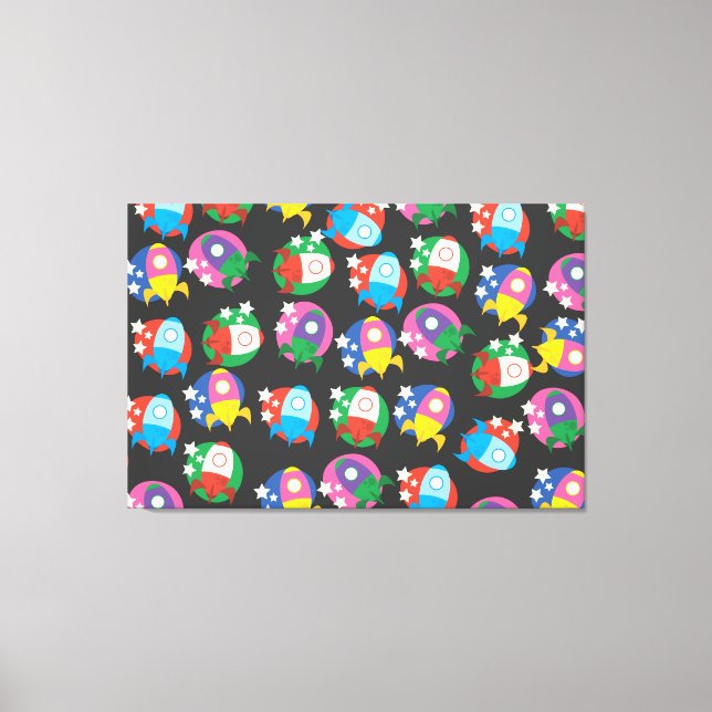 Lienzo Cohetes (Anverso)