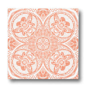 Lienzo Coincidencia de color de Bee Mandala Personalizado
