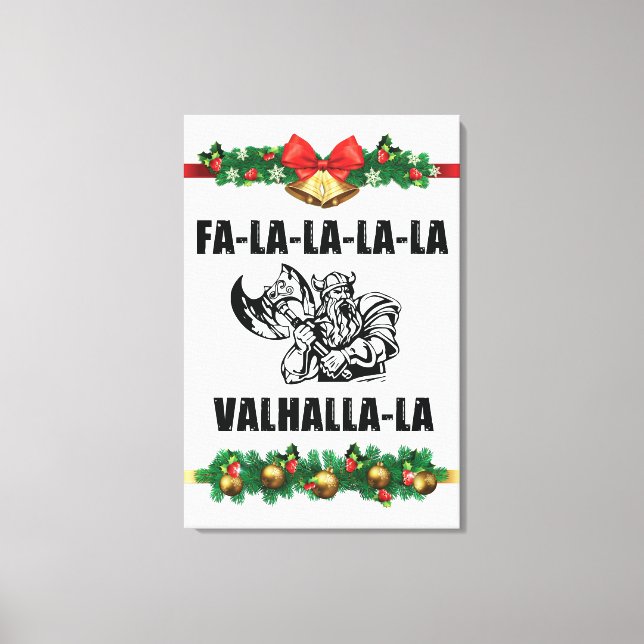 Lienzo Cojín decorativo Valhalla navidades (Anverso)