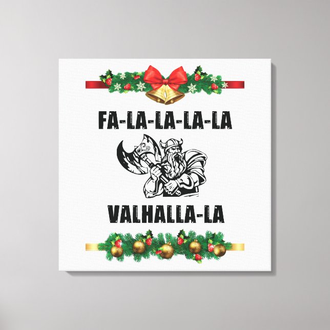 Lienzo Cojín decorativo Valhalla navidades (Anverso)
